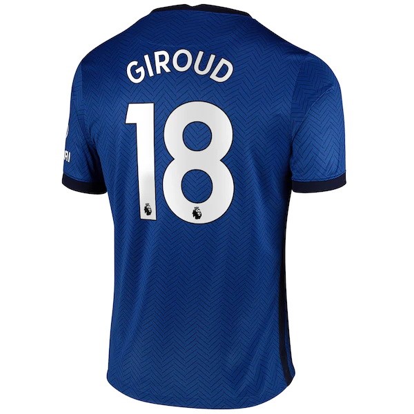 Trikot Chelsea NO.18 Giroud Heim 2020-21 Blau Fussballtrikots Günstig